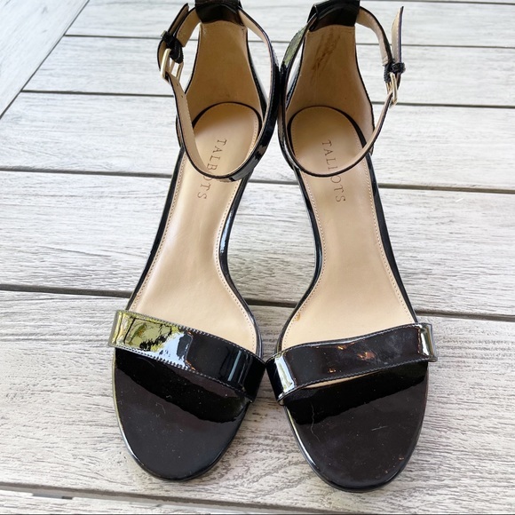 Talbots Trulli Black Ankle Strap Heeled Sandals Womens size 9 - Picture 2 of 8